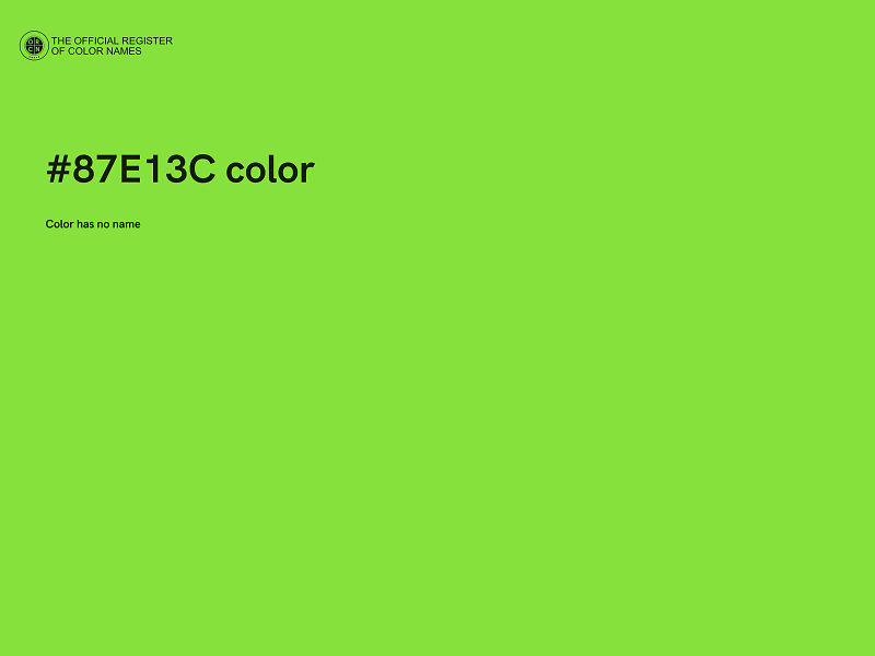 #87E13C color image