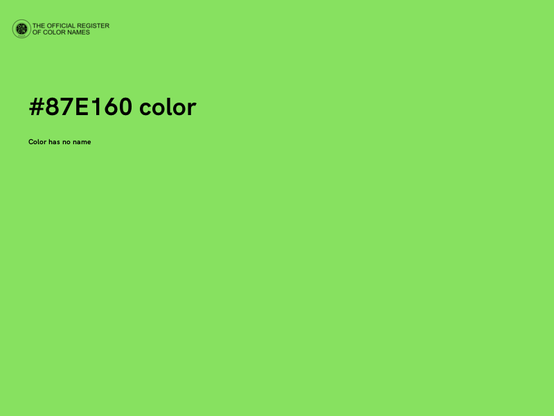 #87E160 color image