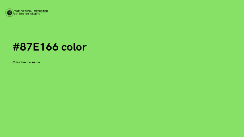 #87E166 color image