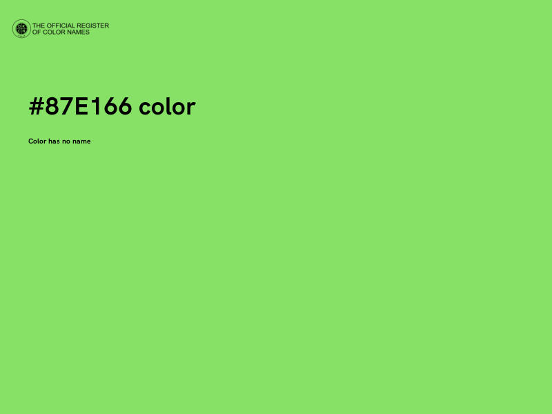 #87E166 color image