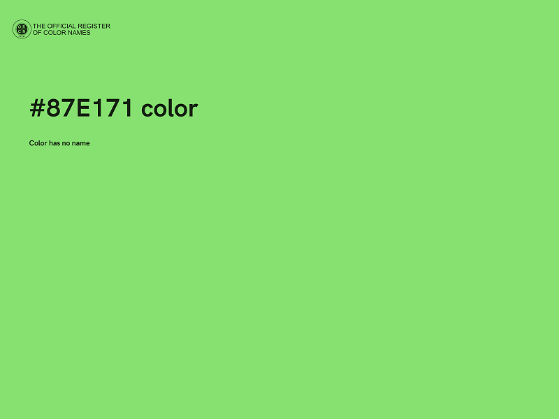 #87E171 color image