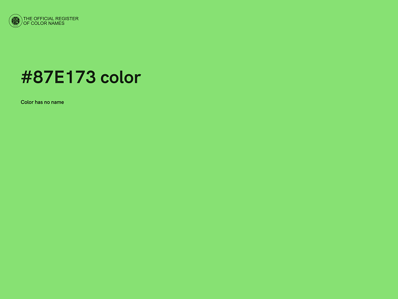 #87E173 color image