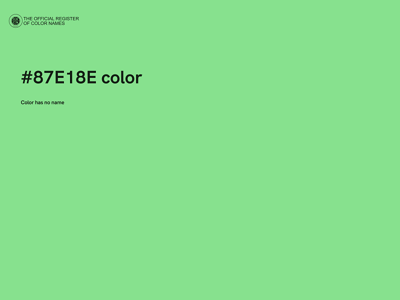 #87E18E color image