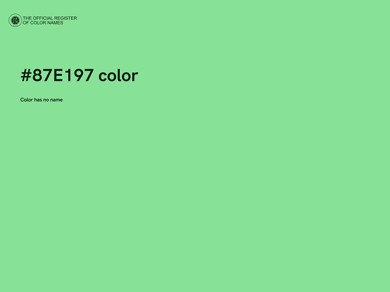 #87E197 color image