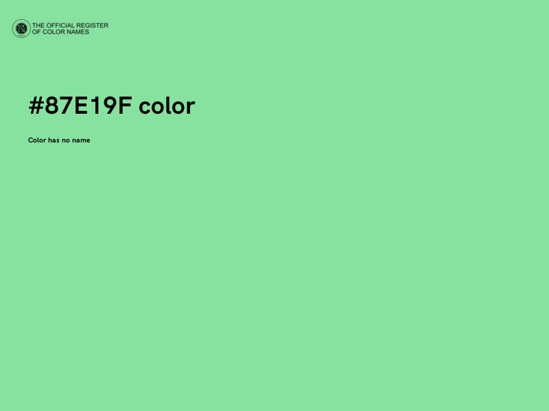 #87E19F color image