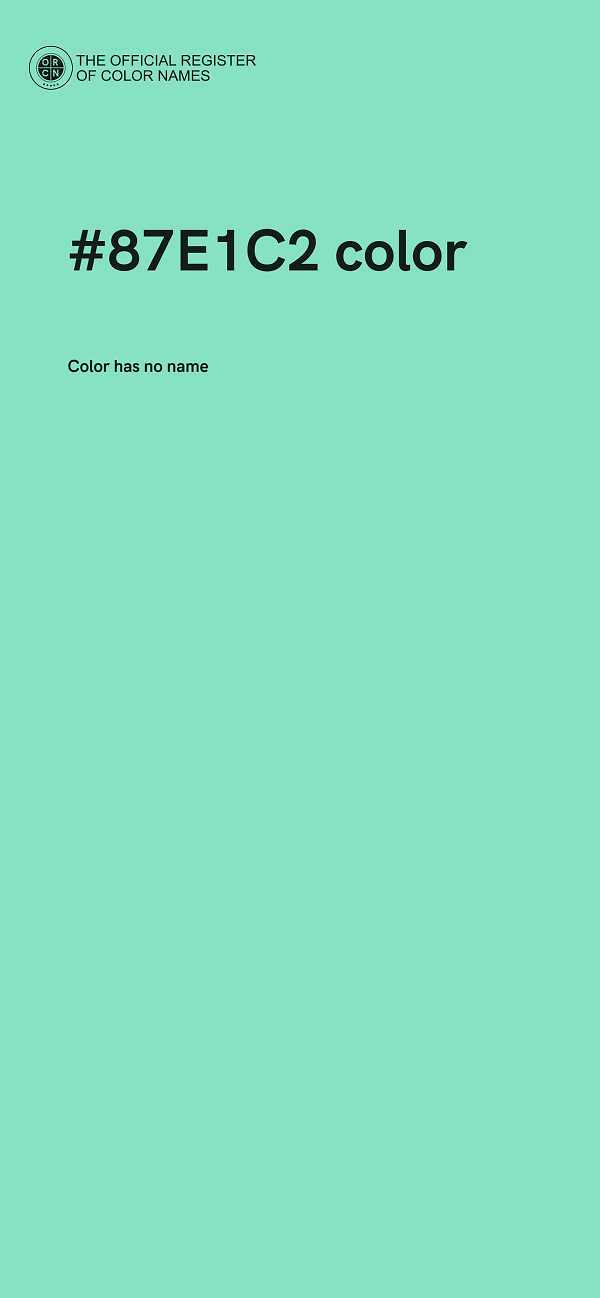 #87E1C2 color image
