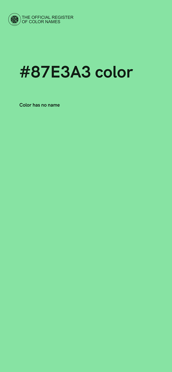 #87E3A3 color image