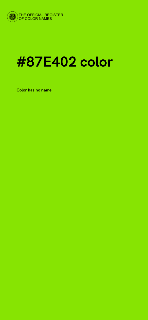 #87E402 color image