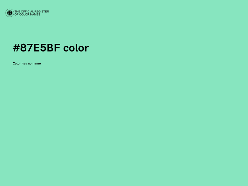 #87E5BF color image