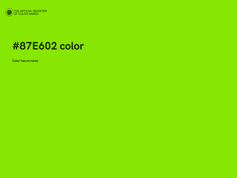 #87E602 color image