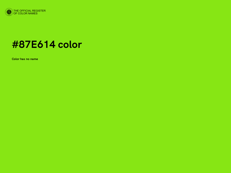 #87E614 color image