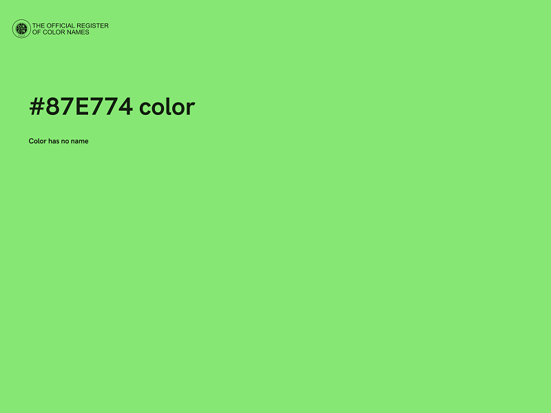 #87E774 color image