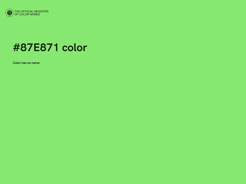 #87E871 color image