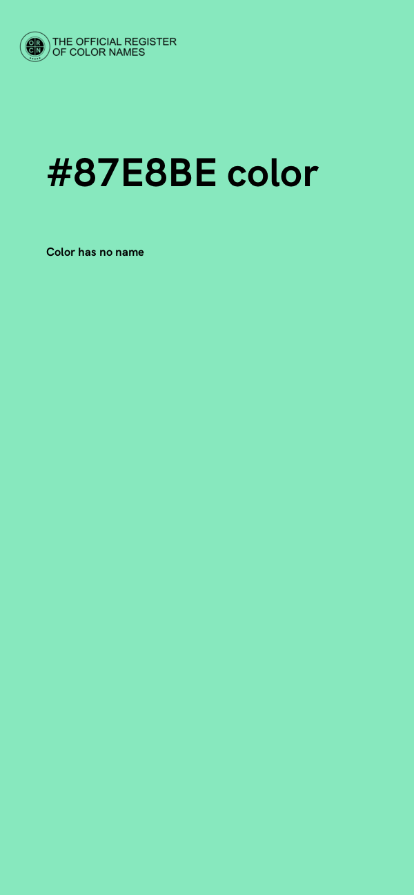 #87E8BE color image