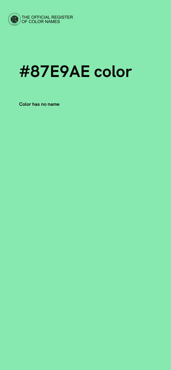 #87E9AE color image