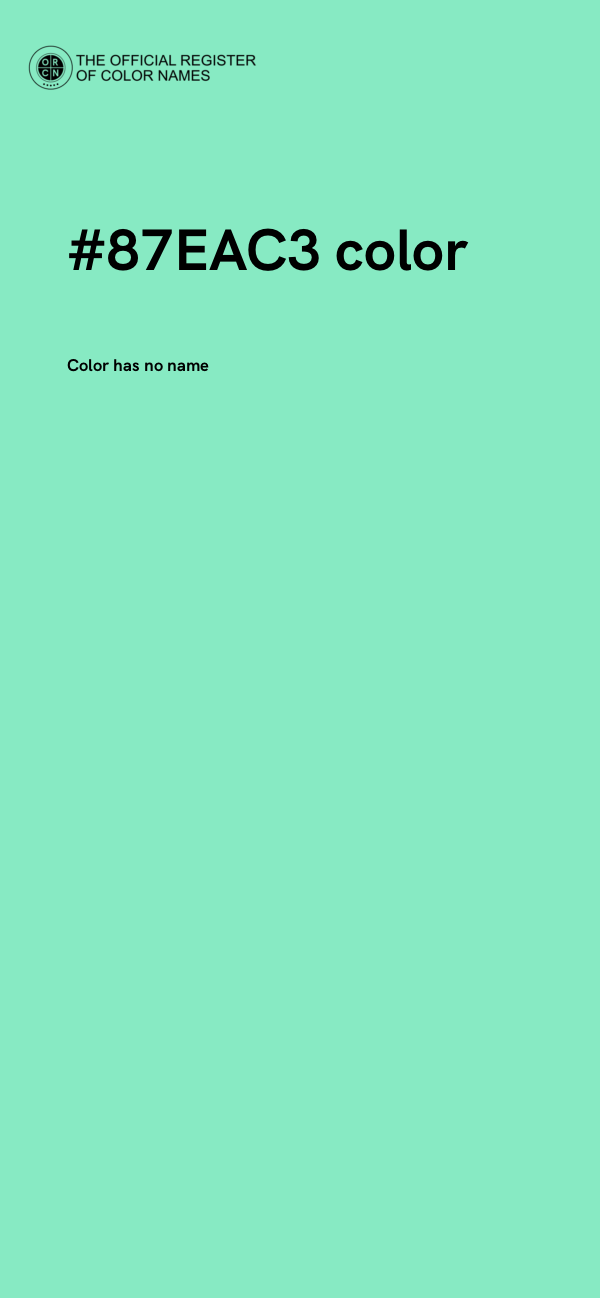 #87EAC3 color image
