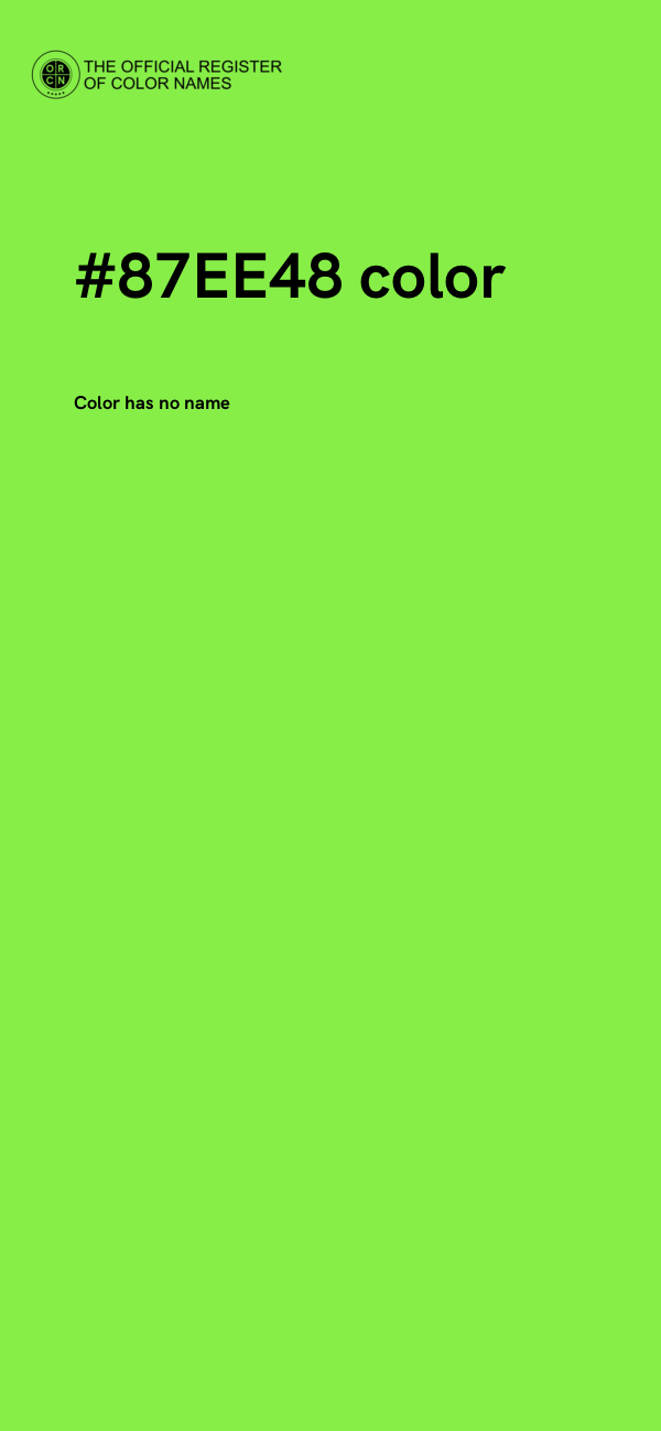 #87EE48 color image