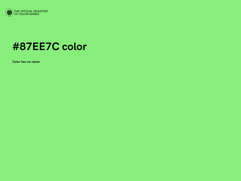 #87EE7C color image