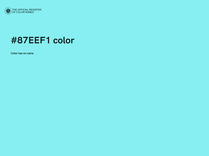 #87EEF1 color image