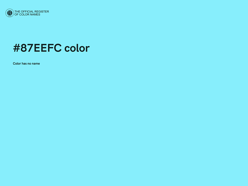 #87EEFC color image