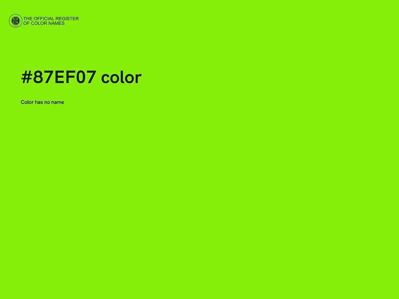 #87EF07 color image