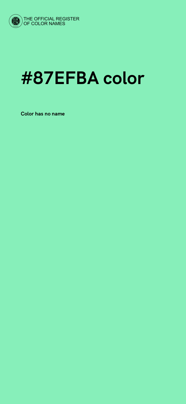 #87EFBA color image