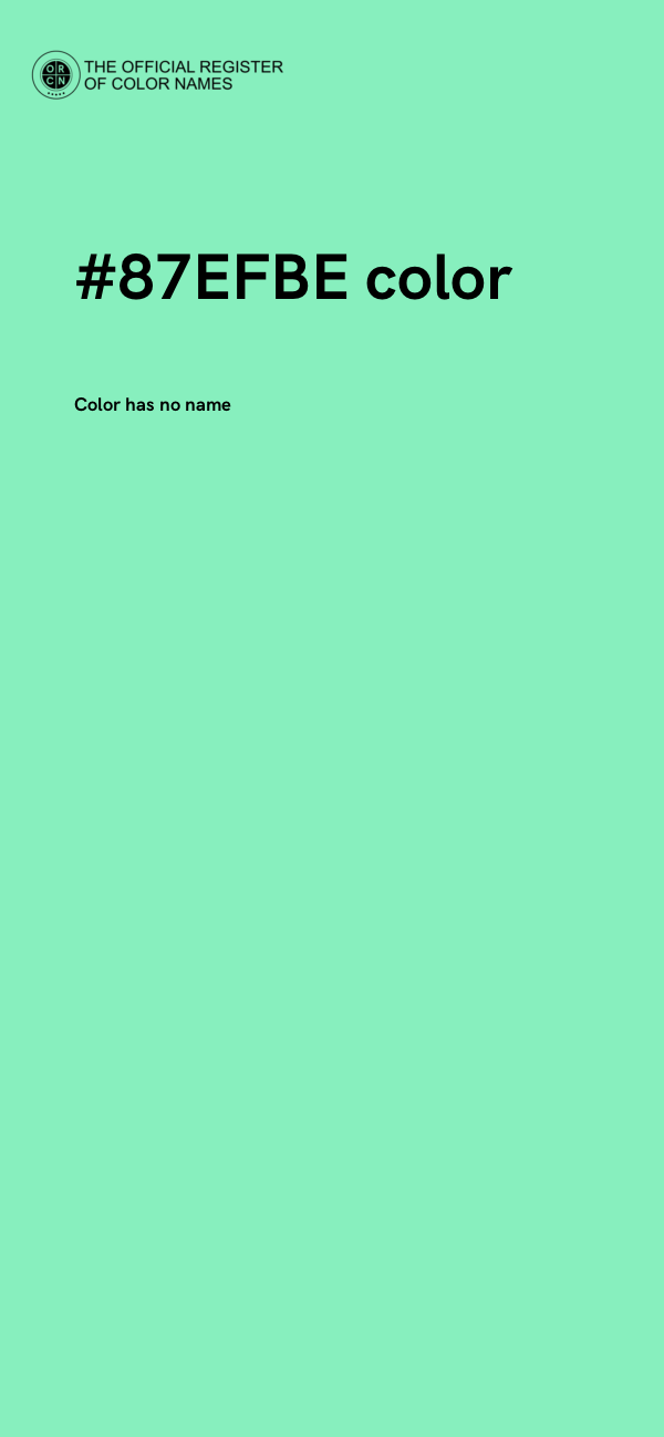 #87EFBE color image