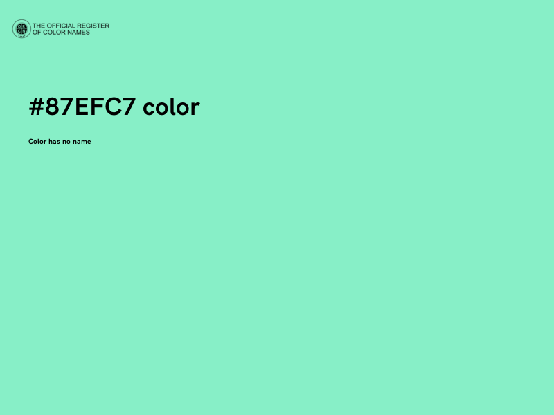 #87EFC7 color image