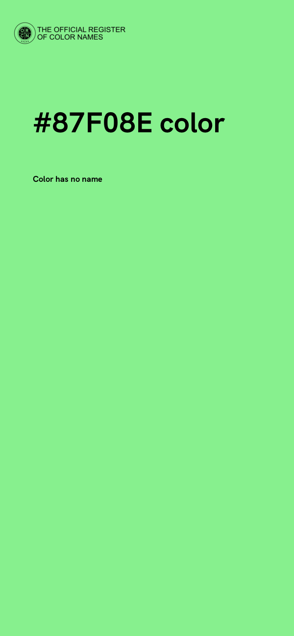 #87F08E color image