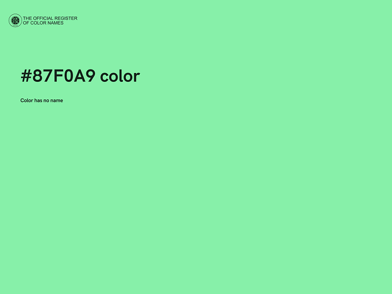 #87F0A9 color image