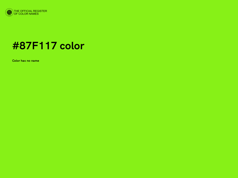 #87F117 color image
