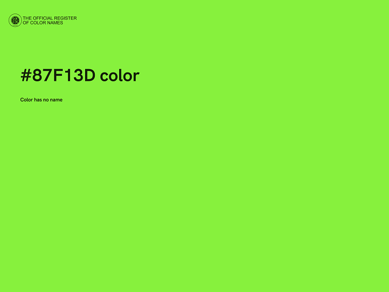 #87F13D color image