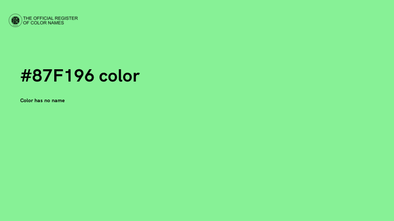 #87F196 color image