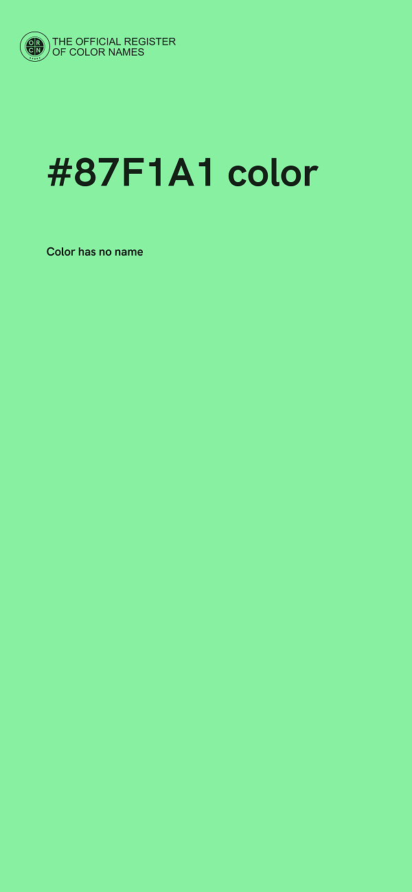 #87F1A1 color image