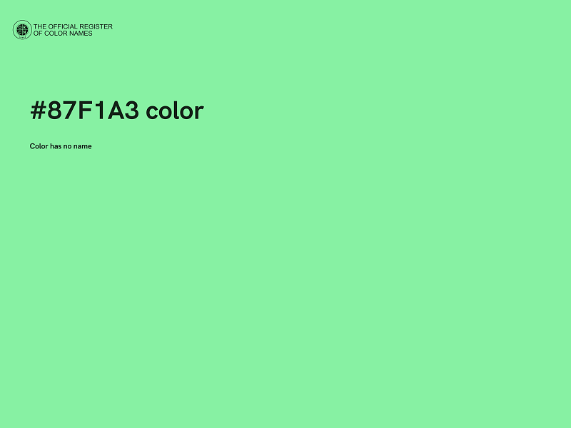 #87F1A3 color image