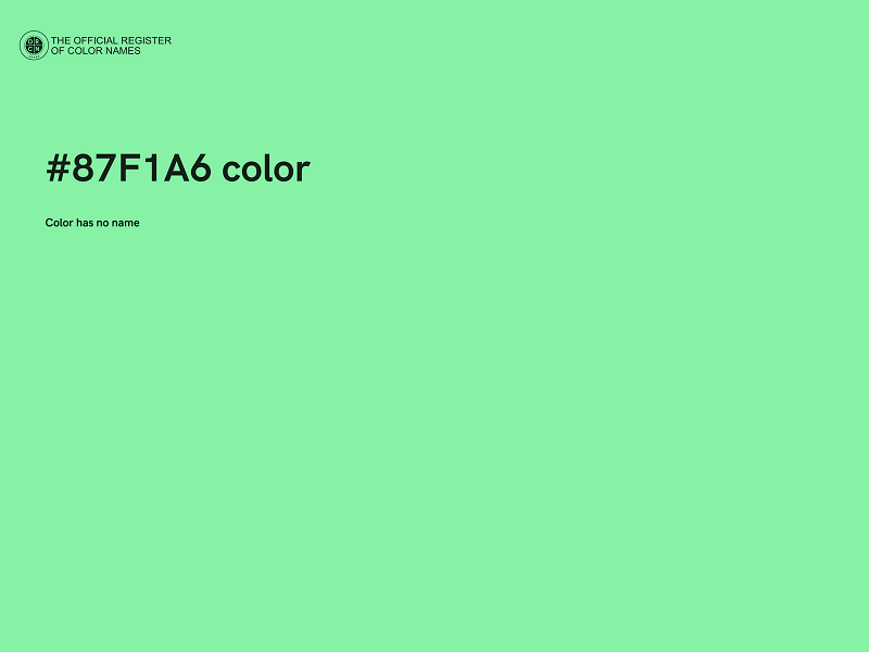 #87F1A6 color image