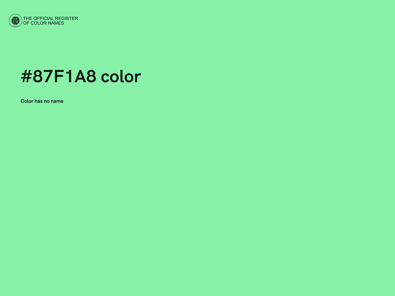 #87F1A8 color image