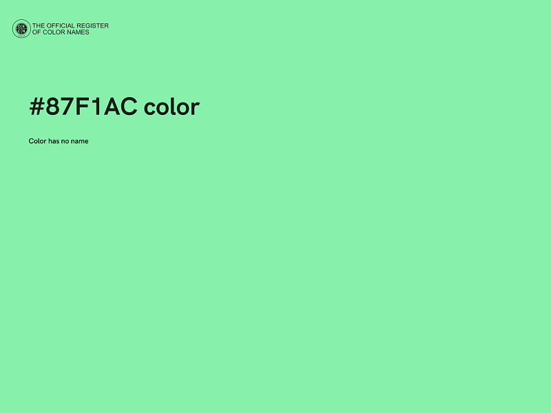 #87F1AC color image