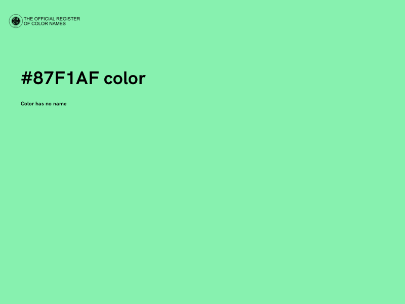 #87F1AF color image