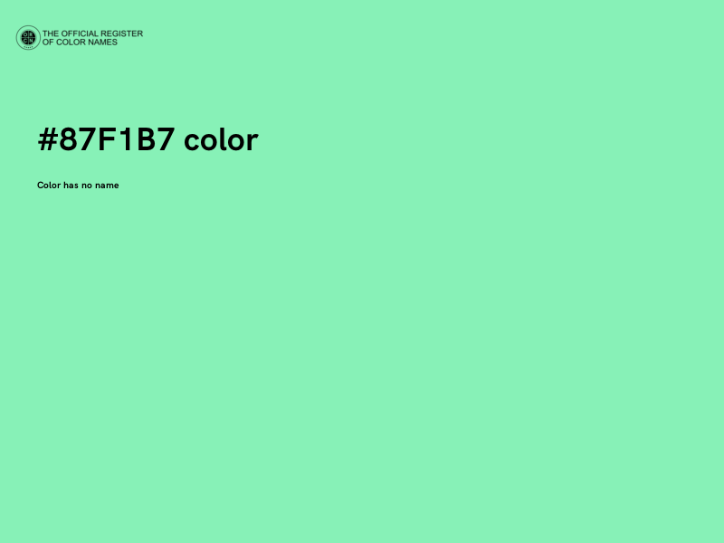 #87F1B7 color image