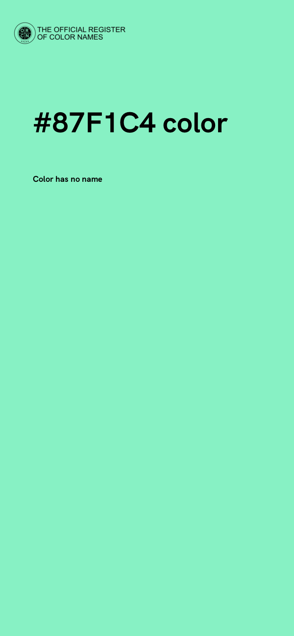 #87F1C4 color image