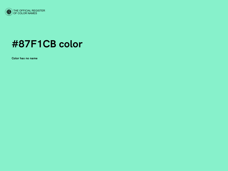 #87F1CB color image