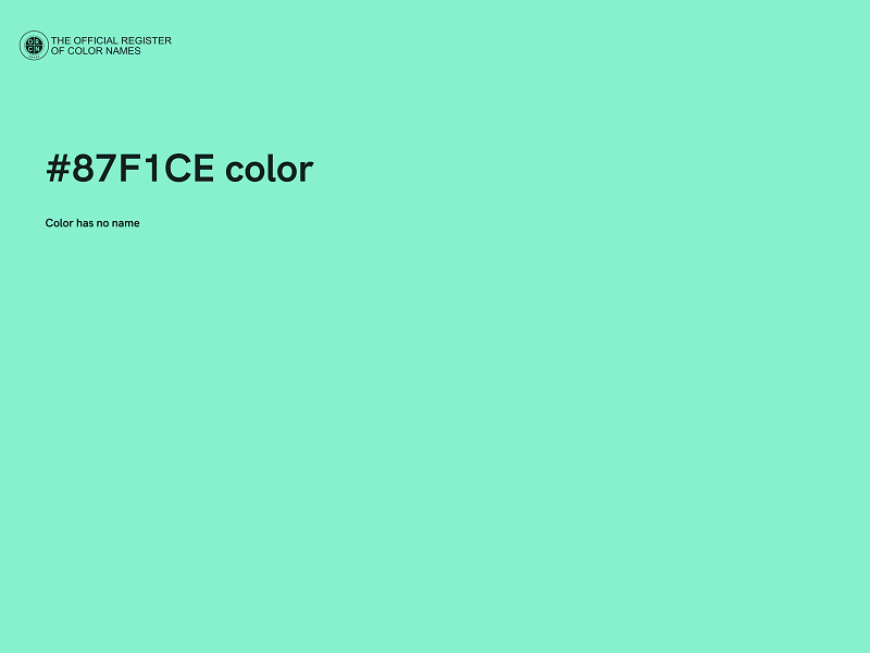 #87F1CE color image