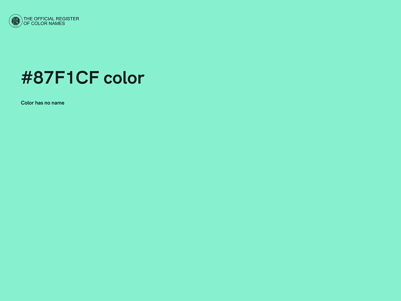 #87F1CF color image