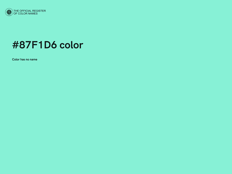 #87F1D6 color image