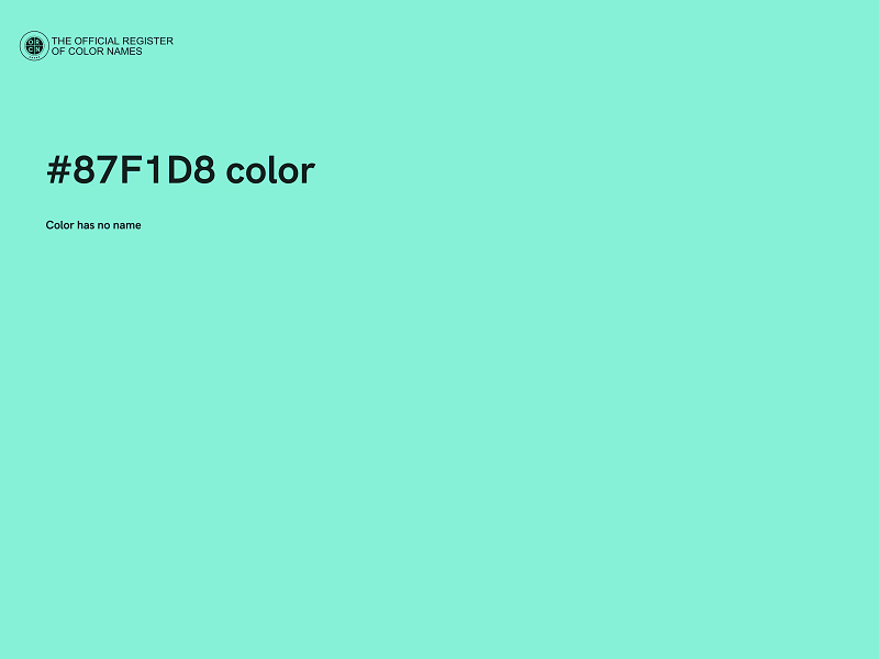 #87F1D8 color image