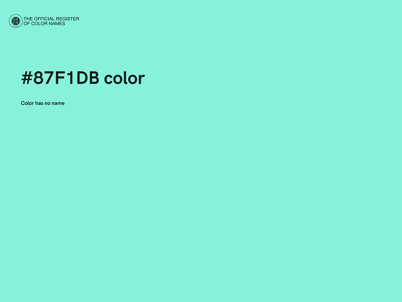 #87F1DB color image