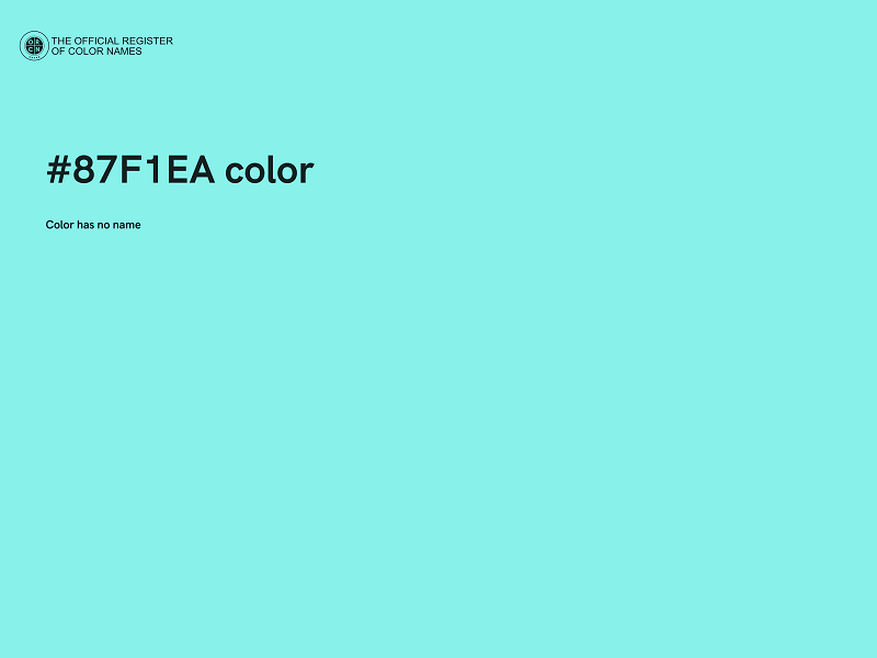 #87F1EA color image
