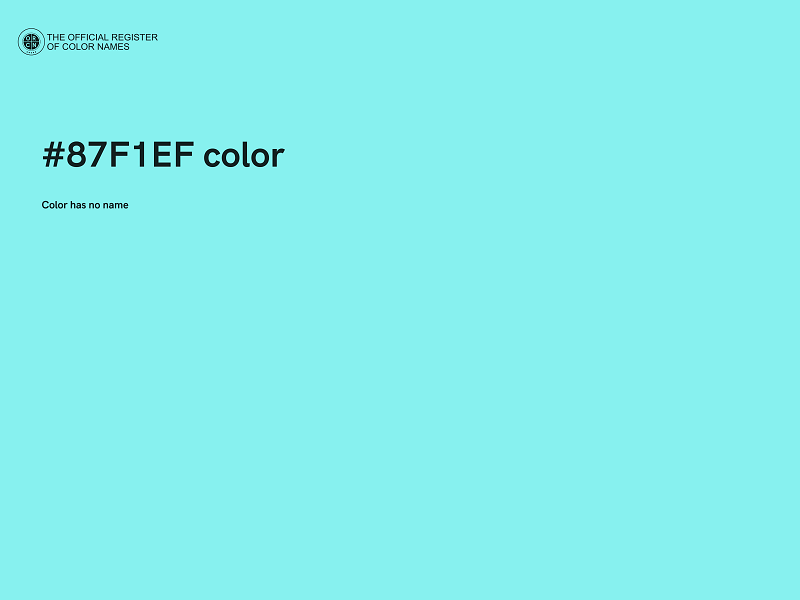 #87F1EF color image