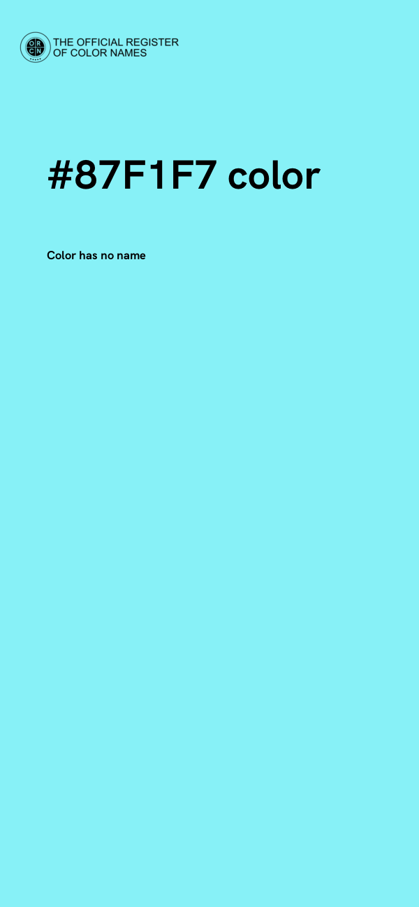 #87F1F7 color image